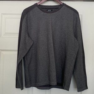 ALFANI Round Neck Pullover Long Sleeve Thick Shirt